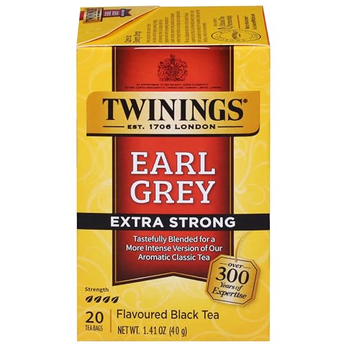 Earl Grey Extra Strong Bergamot Black Tea Bags (20 Count)