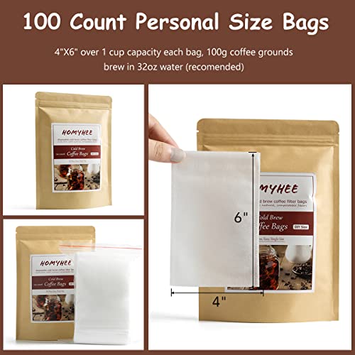 No Mess Cold Brew Coffee Filters (100 Count)