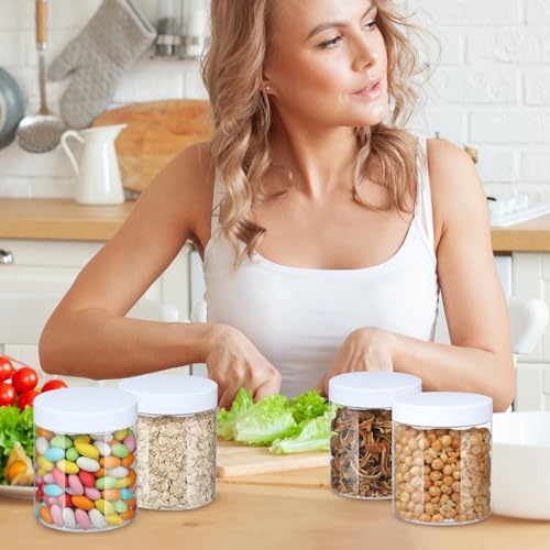 Plastic Jars with Lids (16 Count)