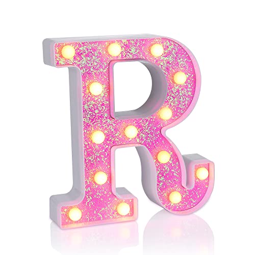 Pink Light up Letters (4.2329 Ounce)