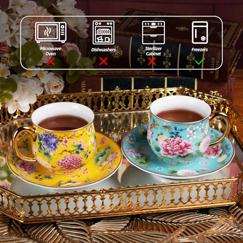 Tea Cup and Saucer (2 Count)