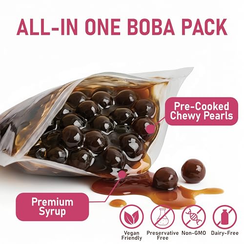 Boba Tea Kit All in One Bubble Tea Kit with Cups