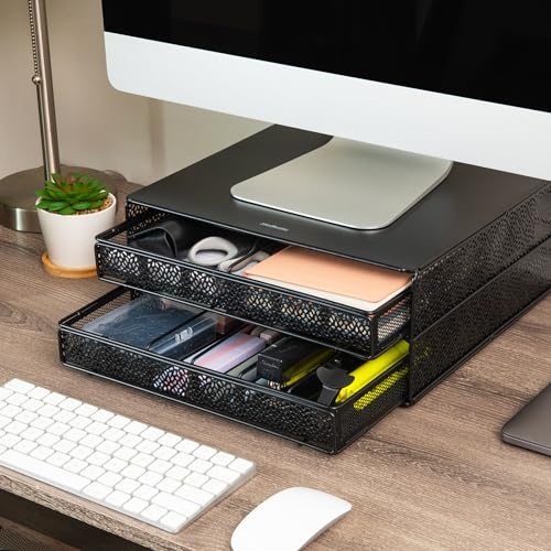 2 Drawer Coffee Pod Organizer with Removable Dividers