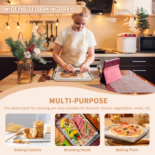 Stainless Steel Baking Sheet Pan Set of 2
