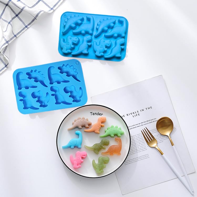 Dinosaur Silicone Gummy Candy Molds (16 Count)