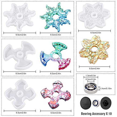 Fidget Spinner Silicone Resin Mold Kit