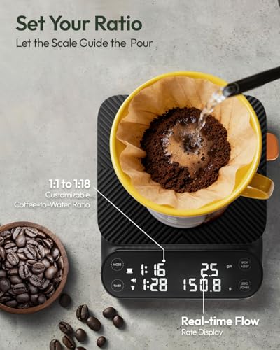 S3 Pour Over Coffee Scale with Timer
