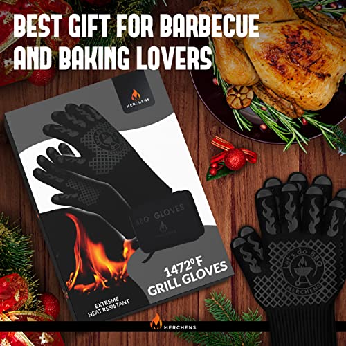 BBQ Grill & Oven Gloves 1472°F Heat Resistant (16.16 Ounce)
