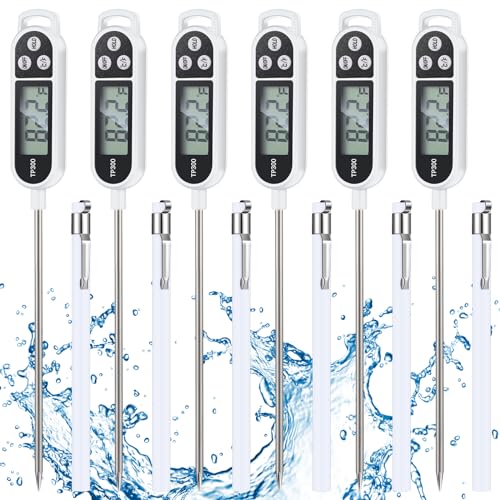 6 Pcs Food Thermometer Instant Read Probe BBQ (6 Count)