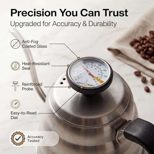 Gooseneck Kettle with Thermometer