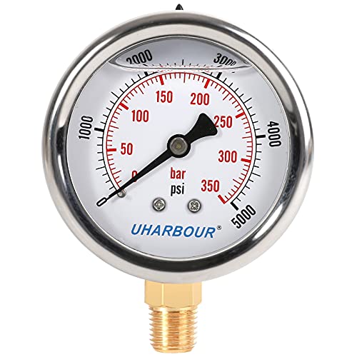 Glycerin Pressure Gauge 5000psi