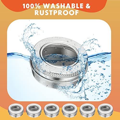 50 Pcs Aluminum Tin Jar Refillable Containers Clear Top Screw Lid Round Tin Container Bottle for Cosmetic (50 Count)