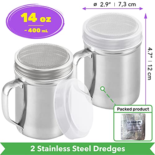Large Powdered Sugar Shaker Duster