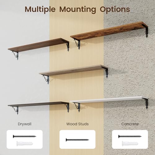 Floating Shelves for Wall Decor (2 Count)