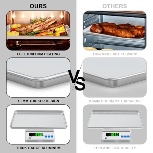 24 Inch Baking Sheet Pans with Rack Set (2 Count)