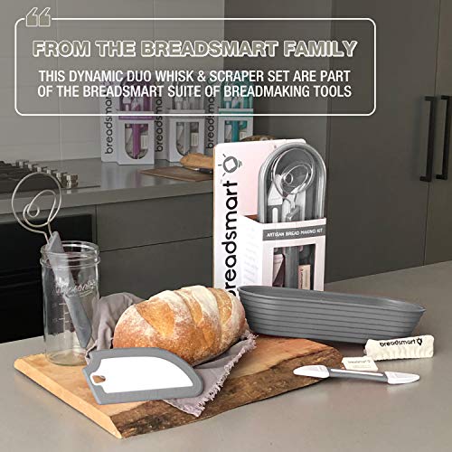 Artisan Bread Whisk and Bench Scraper Duo (2 Count)