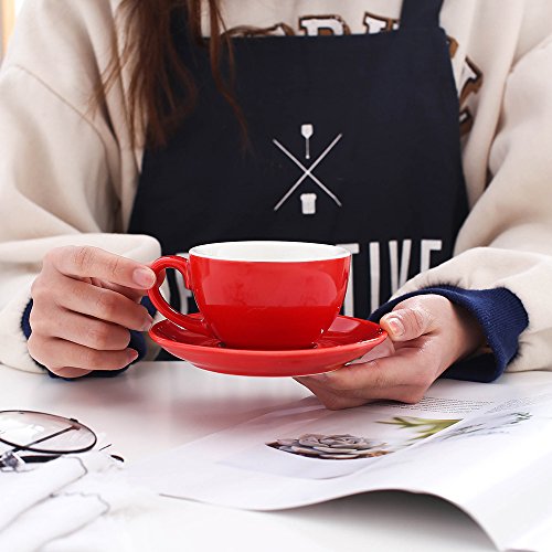 Double Espresso Coffee Cup and Saucer
