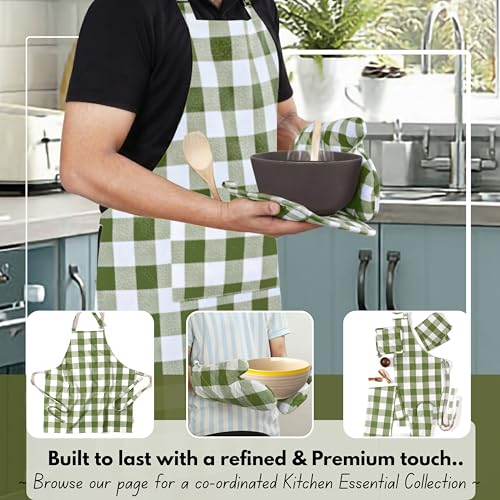 Buffalo Plaid Check Oven Mitts and Pot Holders Set of 4 (4 Count)