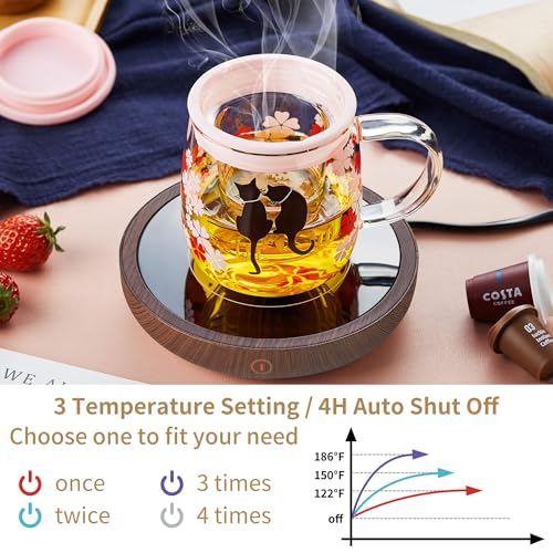 Coffee Mug Warmer for Desk 4H Auto Shut Off