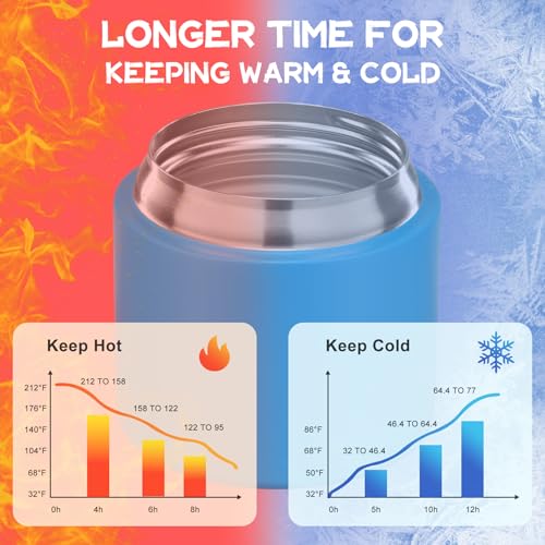 14 oz Soup Thermo for Hot Food with 7 oz Snack Container