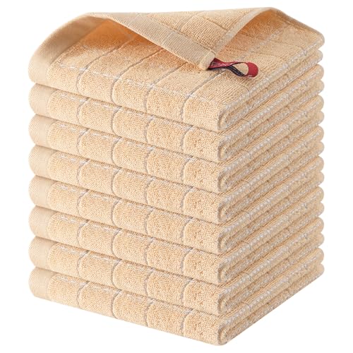 100% Cotton Terry Kitchen Dish Cloths (8 Count)