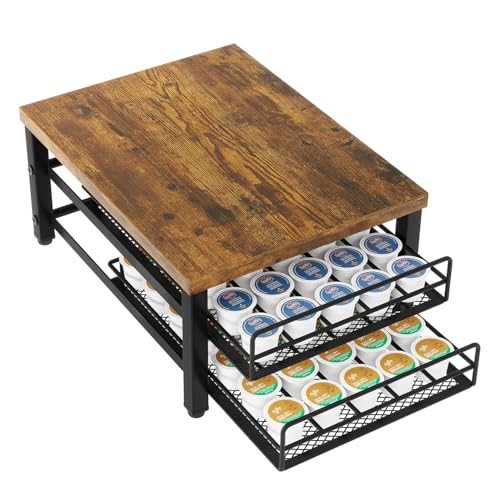 2 Tier Coffee Pod Drawer Holder for K Cup