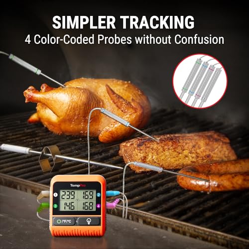 TempSync 1000FT Wireless Meat Thermometer for Grilling and Smoking