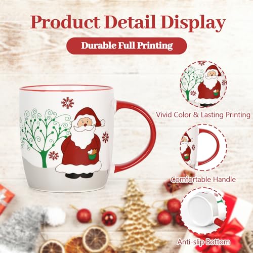 Christmas Mugs Set of 4 (4 Count)