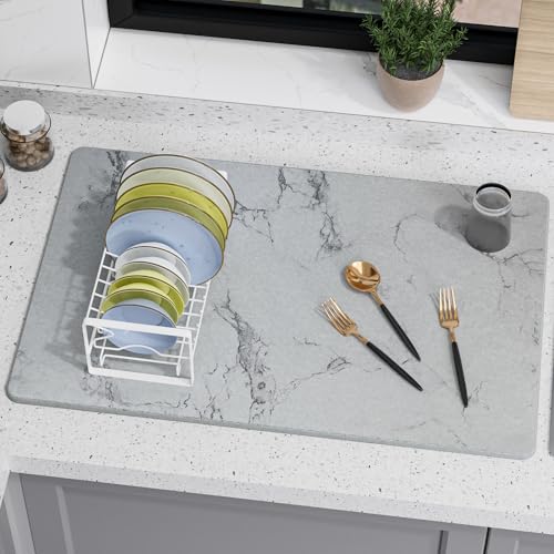 Large Stone Drying Mat for Kitchen Counter