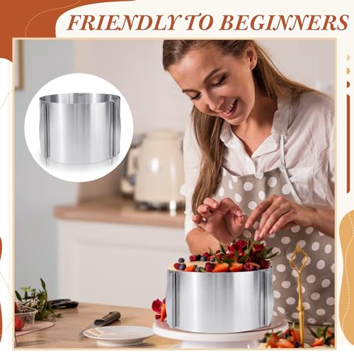 1 Pcs Extra High 15cm Cake Ring 6 to 12 Inch Adjustable Cake Mold