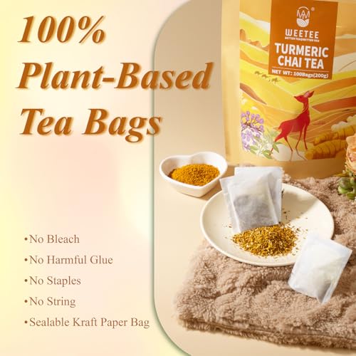 Turmeric Chai Tea Bags 100 Count
