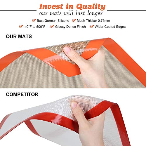 Best German Silicone Baking Mat (3 Count)