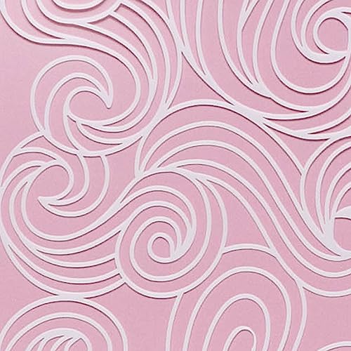 Cake Stencil Seamless Delicate Pattern for Decorating Tall Double Barrel Cake to Use with Buttercream