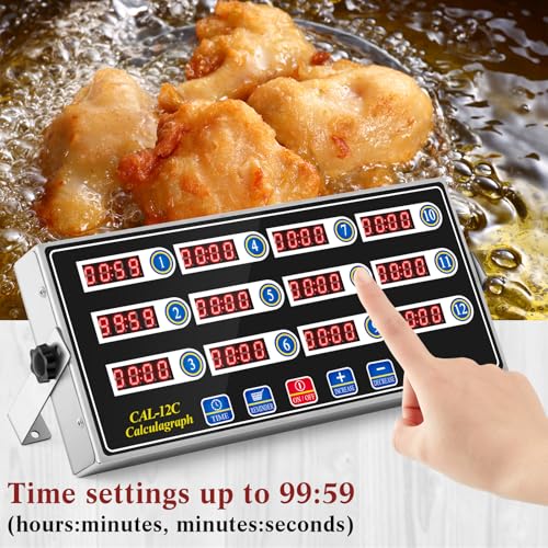 2 Pack Commercial Digital Kitchen Timer for Cooking (2 Count)