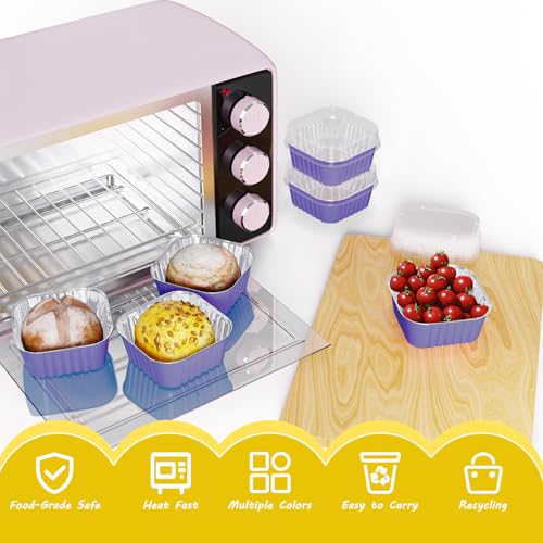 25 Pack Mini Cake Pans with Lids (25 Count)