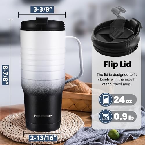 24 oz Travel Mug with Handle