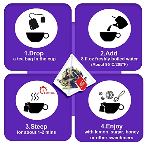 Butterfly Pea Flower Tea (50 Count)