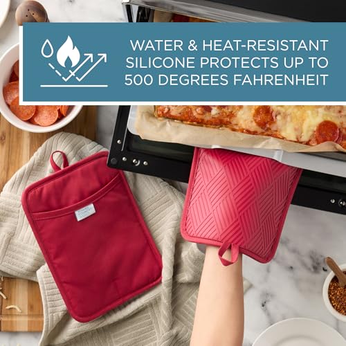 Basketweave Soft Silicone Pot Holder 2 (2 Count)