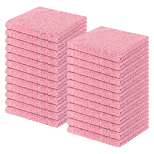 100% Cotton Terry Kitchen Dish Cloths (24 Count)
