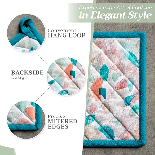 100% Cotton Oven Mitt & Pot Holder Set (2 Count)