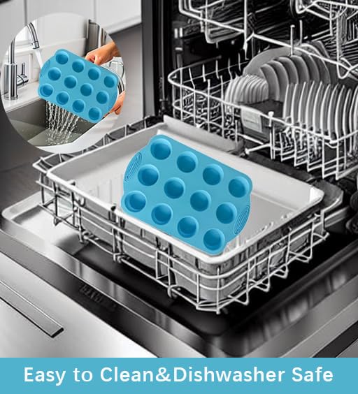 2 Pack Silicone Muffin Pan