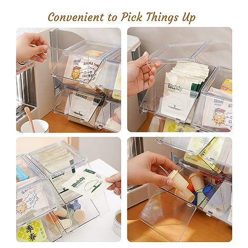 Front Opening Stackable Tea Bag Organizer (2 Count)