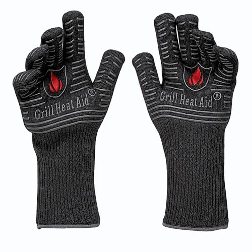 Grill Gloves Heat Proof for Men Grilling BBQ Heat Resistant Gloves