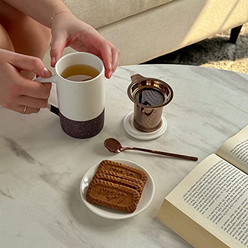 Ceramics Tea Cup with Loose Leaf Infuser