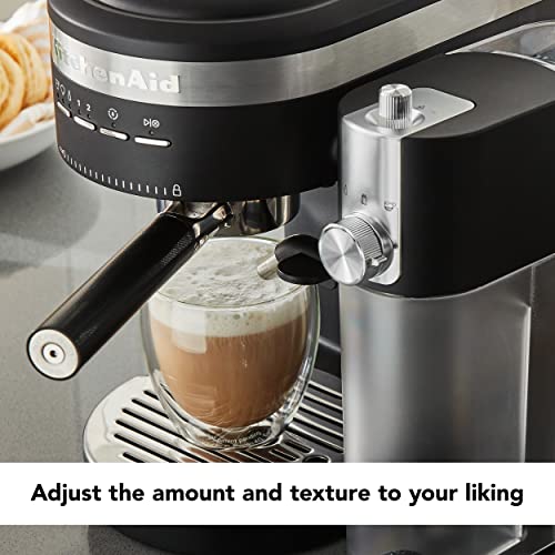 Semi Automatic Espresso Machine and Automatic Milk Frother Attachment