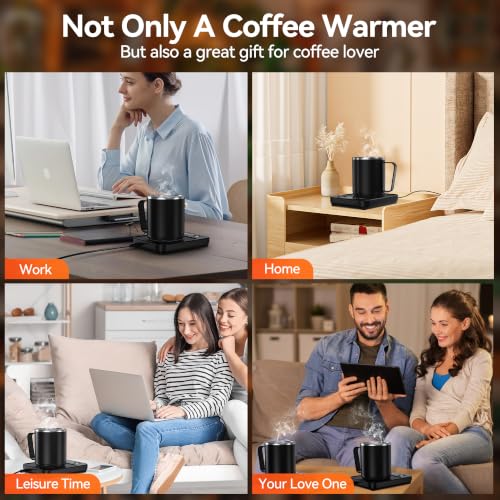Coffee Mug Warmer & Mug Set for Desk