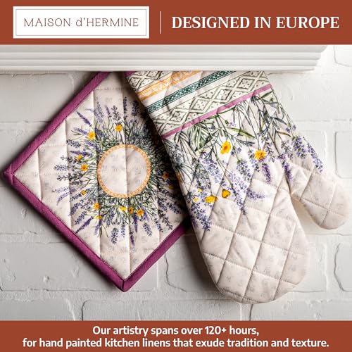 100% Cotton Oven Mitt & Pot Holder Set