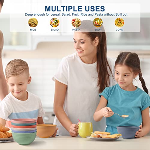 BPA Free Unbreakable Wheat Straw Cereal Bowls