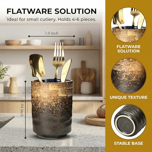 Ceramic Spoon Holder for Coffee Bar