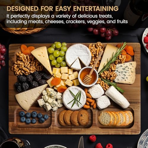Acacia Wood Cutting Board Set of 3 (3 Count)